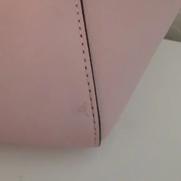 Michael Kors Ciara Pink Leather Large Satchel Purse Handbag Exc Condition - Picture 13 of 15